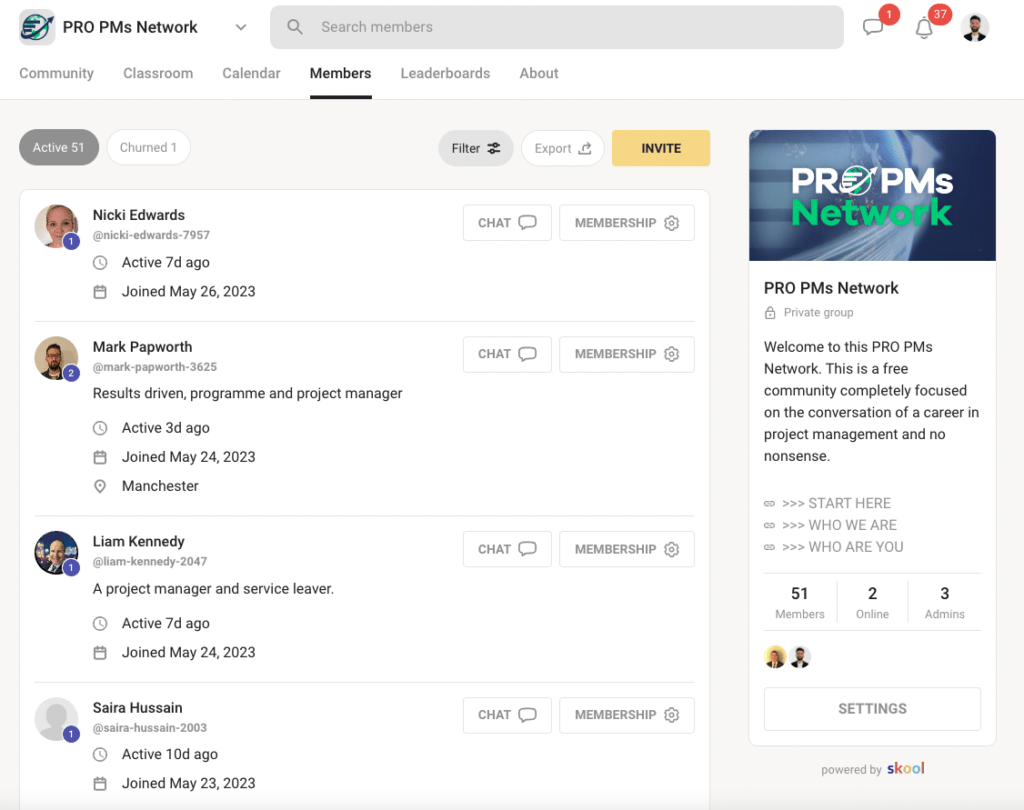PRO PMs Skool Screenshot